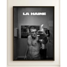 La Haine Tasarım 4 Film Posteri Çerçeveli Tablo Sinema Odası Duvar Dekoru
