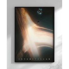 Interstellar Tasarım 27 Film Posteri Çerçeveli Tablo Sinema Odası Duvar Dekoru