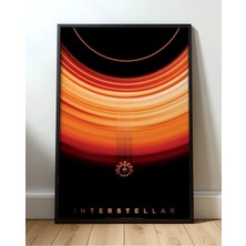 Interstellar Tasarım 6 Film Posteri Çerçeveli Tablo Sinema Odası Duvar Dekoru