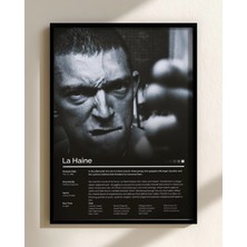 La Haine Tasarım 3 Film Posteri Çerçeveli Tablo Sinema Odası Duvar Dekoru