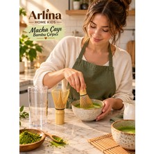 Arlina Home Kids Bambu Matcha Çayı Karıştırıcı Fırça Bamboo Whisk Köpürtücü