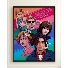 The Breakfast Club Tasarım 2 Film Posteri Çerçeveli Tablo Sinema Odası Duvar Dekoru