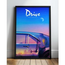 Drive Movie Tasarım 2 Film Posteri Çerçeveli Tablo Sinema Odası Duvar Dekoru