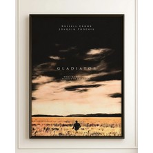 Gladiator Tasarım 4 Film Posteri Çerçeveli Tablo Sinema Odası Duvar Dekoru