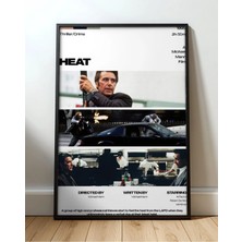 Heat Tasarım 12 Film Posteri Çerçeveli Tablo Sinema Odası Duvar Dekoru