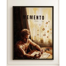 Memento Tasarım 2 Film Posteri Çerçeveli Tablo Sinema Odası Duvar Dekoru