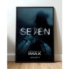 SE7EN Tasarım 5 Film Posteri Çerçeveli Tablo Sinema Odası Duvar Dekoru