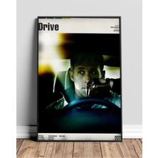 Drive Tasarım 5 Film Posteri Çerçeveli Tablo Sinema Odası Duvar Dekoru