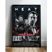 Heat Movie Tasarım 2 Film Posteri Çerçeveli Tablo Sinema Odası Duvar Dekoru