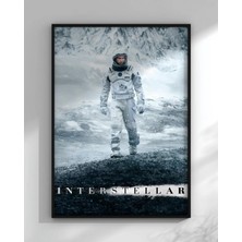 Interstellar Tasarım 3 Film Posteri Çerçeveli Tablo Sinema Odası Duvar Dekoru