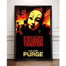 The First Purge Film Posteri Çerçeveli Tablo Sinema Odası Duvar Dekoru