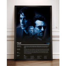 Heat Tasarım 7 Film Posteri Çerçeveli Tablo Sinema Odası Duvar Dekoru