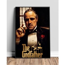 The Godfather Movie Poster Painting Film Posteri Çerçeveli Tablo Sinema Odası Duvar Dekoru