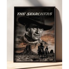 The Searchers Film Posteri Çerçeveli Tablo Sinema Odası Duvar Dekoru