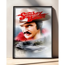 Smokey And The Bandit Film Posteri Çerçeveli Tablo Sinema Odası Duvar Dekoru