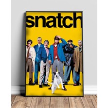 Snatch Movie Poster With Cast Film Posteri Çerçeveli Tablo Sinema Odası Duvar Dekoru