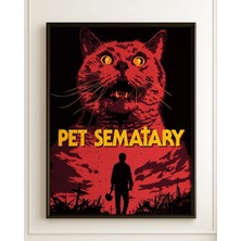 Pet Sematary Horror Film Posteri Çerçeveli Tablo Sinema Odası Duvar Dekoru