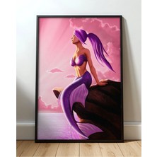 Mermaids Dawn Çerçeveli Tablo Poster Duvar Dekoru