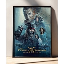Pirates Of The Caribbean Dead Men Tell No Film Posteri Çerçeveli Tablo Sinema Odası Duvar Dekoru