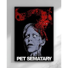 Pet Sematary Film Posteri Çerçeveli Tablo Sinema Odası Duvar Dekoru