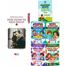 Can Yayınları Büyük Atatürk'ten Küçük Öyküler 1 (Süleyman Bulut) ve Okuduğunu Anlama Kartları Atasözü Kartları Deyim Kartları Dinle Anla Kartları 0-4 Yaş 4-6 Yaş