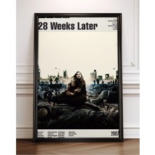 28 Weeks Later Film Posteri Çerçeveli Tablo Sinema Odası Duvar Dekoru
