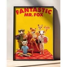 Fantastic Mr. Fox Film Posteri Çerçeveli Tablo Sinema Odası Duvar Dekoru