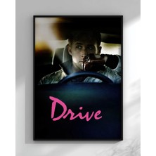 Drive Movie Film Posteri Çerçeveli Tablo Sinema Odası Duvar Dekoru