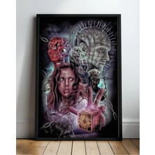 Hellraiser Film Posteri Çerçeveli Tablo Sinema Odası Duvar Dekoru