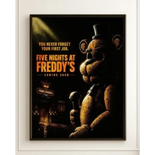 Five Nights At Freddy's Film Posteri Çerçeveli Tablo Sinema Odası Duvar Dekoru