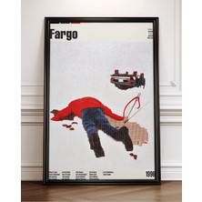 Fargo Film Posteri Çerçeveli Tablo Sinema Odası Duvar Dekoru