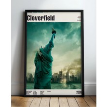 Cloverfield Film Posteri Çerçeveli Tablo Sinema Odası Duvar Dekoru
