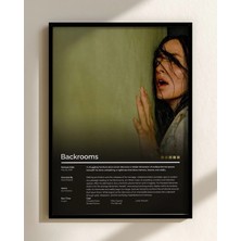 Backrooms Film Posteri Çerçeveli Tablo Sinema Odası Duvar Dekoru