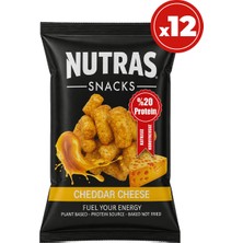 12'li Cheddar Cheese Cips 50 G x 12 – Cheddar Peynir Aromalı, Yüksek Proteinli, Katkısız ve Koruyucusuz Atıştırmalık