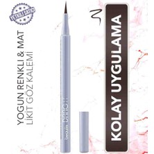 Beaulis Drag It Inkpen 196 Brown Koyu Kahverengi Keçe Uçlu Eyeliner Göz Kalemi