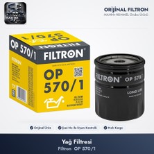 Filtron OP570/1 Yağ Filtresi - Opel Astra G-VECTRA B 1.4-1.6 (BENZINLI) (TUM MODELLER) Metal Atom