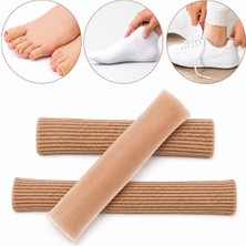 Sanal Trend 15 Cm 2.5 ve 1.5 Cm Çapında El Ayak Parmak Koruyucu Teo Kumaş Kaplı Jel Silikon Tüp Kemik Koruyucu