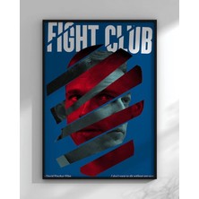 Fight Club Dövüş Kulübü Film Çerçeveli Tablo Film Poster Sinema Salon Duvar Dekoru Hediye