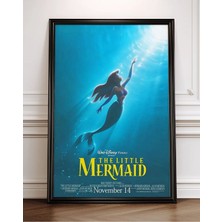 The Little Mermaid Küçük Deniz Kızı Klasik Animasyon Çerçeveli Tablo Film Poster Sinema Salon Duvar