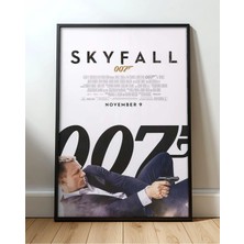Skyfall James Bond 007 Film Çerçeveli Tablo Film Poster Sinema Salon Duvar Dekoru Hediye