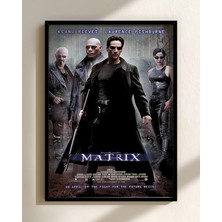 Matrix Keanu Reeves Bilim Kurgu Film Çerçeveli Tablo Film Poster Sinema Salon Duvar Dekoru Hediye