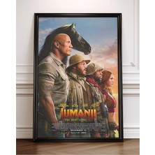 Jumanji The Next Level Film Çerçeveli Tablo Film Poster Sinema Salon Duvar Dekoru Hediye