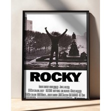 Rocky Balboa Klasik Film Çerçeveli Tablo Film Poster Sinema Salon Duvar Dekoru Hediye