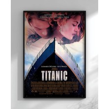 Titanic Leonardo Dicaprio Kate Winslet Film Afişi Çerçeveli Tablo Film Poster Sinema Salon Duvar
