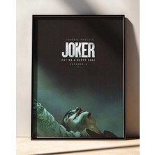 Joker Put On A Happy Face Film Çerçeveli Tablo Film Poster Sinema Salon Duvar Dekoru Hediye