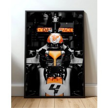 Lando Norris Mclaren Cockpit Çerçeveli Tablo Poster Formula 1 Duvar Dekoru Hediye