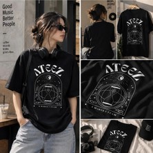 Ateez 8 Makes 1 Team Black T-Shirt, Ateez Graphic Tee, Atıny Fan Shirt, Kpop T-Shirt, Korean Pop Music Tee, Unisex Ateez Merch