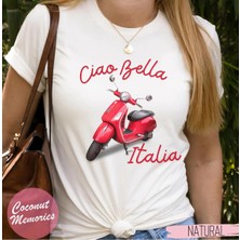 Ciao Bella Shirt, Ciao Bella Red Scooter Tshirt, Italian Vacation Tee, Italia Tee, Cute Italy Travel Shirt, Bestie Gift, Girlfriend Tee