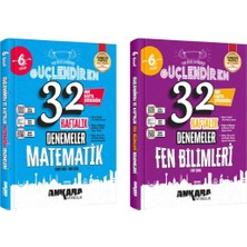 Ankara Yayıncılık 6. Sınıf Matematik ve Fen Bilimleri 32 Haftalık Denemeler 2 Kitap Güncel Maarif Model