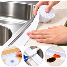 Sanal Trend 3,2 Metre 38 mm Su Sızdırmaz Lavabo Küvet Tezgah Kenar Derz Bandı Banyo Mutfak Pencere Bandı